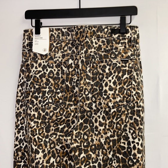 Volcom Super Stoned Skinny Jeans Animal Print NWT - Picture 6 of 7